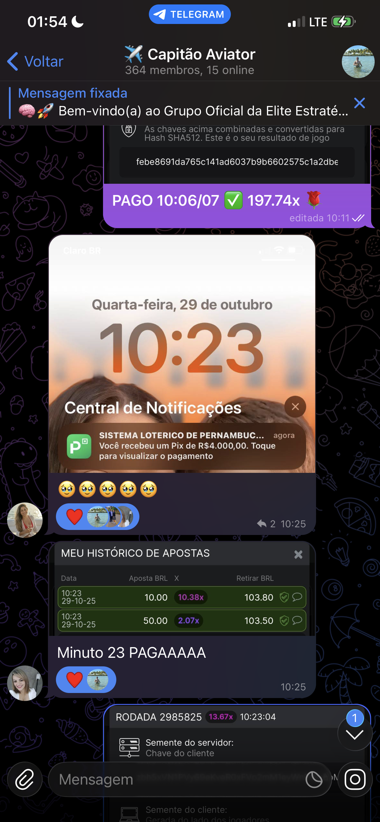 Pagamento de R$4.000 recebido